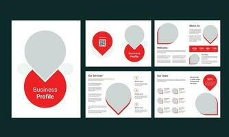 Business Profile Brochure Design vector