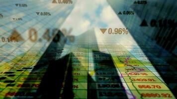 Finanzen korporativ Geschäft Profite Der Umsatz Daten Diagramme Animation Hintergrund video