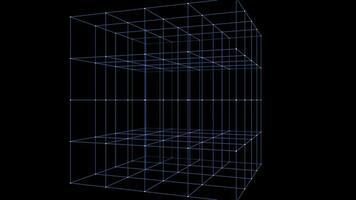 Virtual Particles Data Network Animation Background video