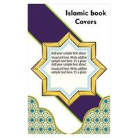 Islamic covers design and Borders design , sample covers vector