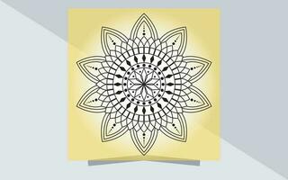 beautiful mandala template design vector