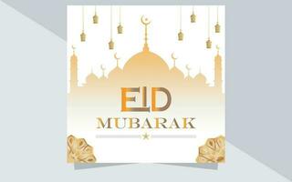 eid social media post template design vector