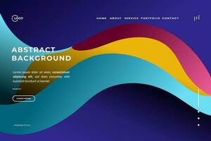 Abstract Background Dynamic Wave Colorful is used for UI UX design, particularly on websites, apps, and digital interfaces vector