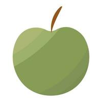 apple green fruit food fresh element icon vector