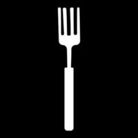 tenedor cocina palo comer cocina elemento icono vector