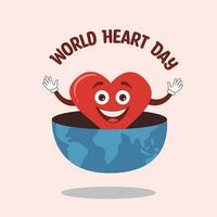 Creative design for World Heart Day vector
