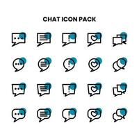 ChatBox Thick Outline icon pack vector