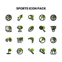 Sports Thick Outline icon pack vector