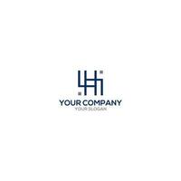 H Square Logo Design Vector