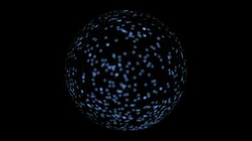 Virtual Particles Data Network Animation Background video