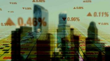 Finance Corporate Business Profits Sales Data Charts Animation Background video