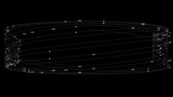 Virtual Particles Data Network Animation Background video