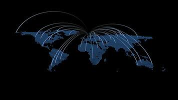 Virtual Particles Data Network Animation Background video