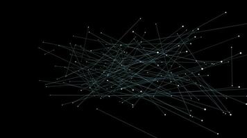 virtual partículas dados rede animação fundo video