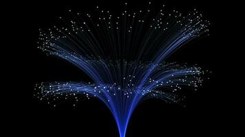 Virtual Particles Data Network Animation Background video