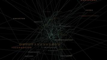 virtuell partiklar data nätverk animering bakgrund video