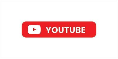 play button youtube, youtube video icon, logo symbol red banner, social media sign, mobile app, web video vector