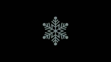 animado copos de nieve deleitar, un alegre Navidad antecedentes video
