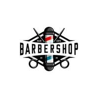 barbershop vector design on white background