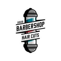 barbershop vector design on white background