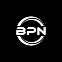 bpn letra logo diseño en ilustración. vector logo, caligrafía diseños para logo, póster, invitación, etc.