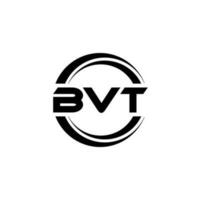 BVT letter logo design in illustration. Vector logo, calligraphy designs for logo, Poster, Invitation, etc.