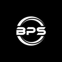 BPS letter logo design in illustration. Vector logo, calligraphy designs for logo, Poster, Invitation, etc.
