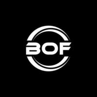 bof letra logo diseño en ilustración. vector logo, caligrafía diseños para logo, póster, invitación, etc.