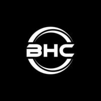 BHC letter logo design in illustration. Vector logo, calligraphy designs for logo, Poster, Invitation, etc.
