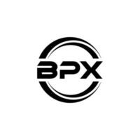 bpx letra logo diseño en ilustración. vector logo, caligrafía diseños para logo, póster, invitación, etc.