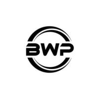 BWP letter logo design in illustration. Vector logo, calligraphy designs for logo, Poster, Invitation, etc.