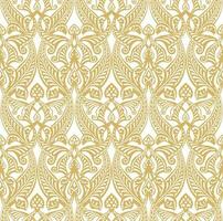 Vector golden seamless arabic national ornament. Ethnic endless pattern, oriental and african peoples of asia, persia, iran, iraq, syria