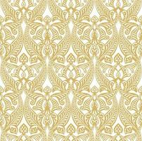 Vector golden seamless arabic national ornament. Ethnic endless pattern, oriental and african peoples of asia, persia, iran, iraq, syria