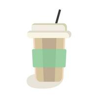 coffee paper cup icon design vector