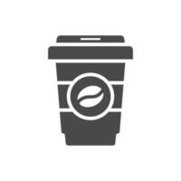 coffee paper cup icon design vector