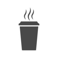 coffee paper cup icon design vector