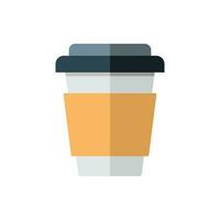 coffee paper cup icon design vector