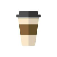 café papel taza icono diseño vector