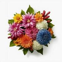 A colorful bouquet of flowers. AI Generated. photo