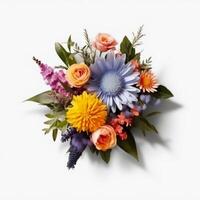 A colorful bouquet of flowers. AI Generated. photo