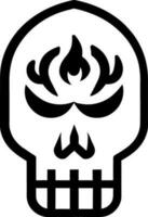 vector illustration of skull icon