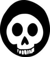 vector illustration of skull icon