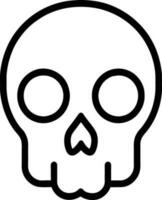 vector illustration of skull icon