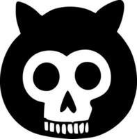 vector illustration of skull icon