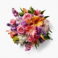 A colorful bouquet of flowers. AI Generated. photo