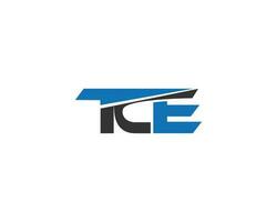 alfabeto letra tce logo diseño idea vector concepto.