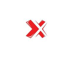 Initial  letter X Abstract Logo Minimalist Design Vector Template.