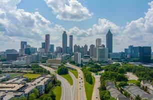 The downtown Atlanta, Georgia skyline photo