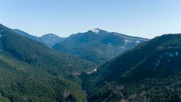 The Cascade Mountains of Washington State in March photo