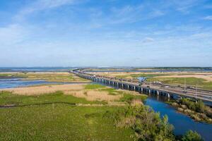 móvil bahía, Alabama puente foto